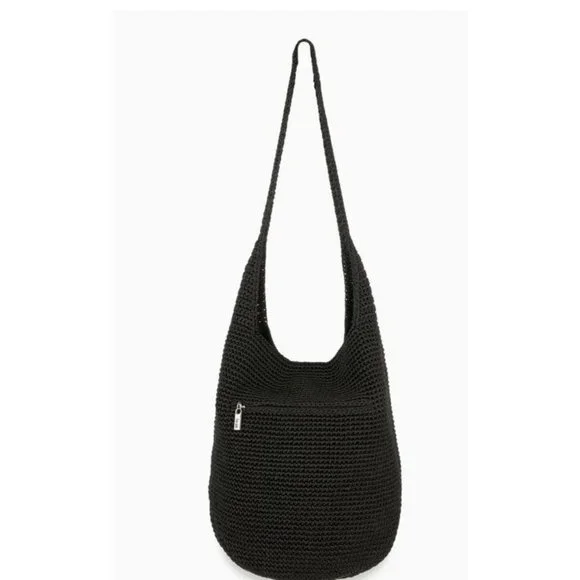 The Sak boho handbag bag black shoulder Crossbody - Picture 5 of 7